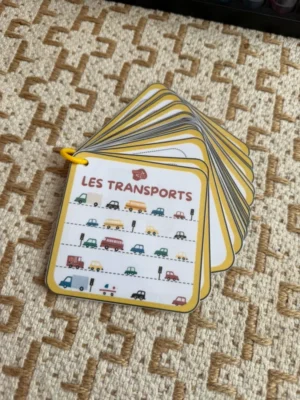 Porte-clés cartes de nomenclature inspiration pédagogie Montessori