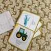 Porte-clés cartes de nomenclature inspiration pédagogie Montessori