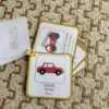 Porte-clés cartes de nomenclature inspiration pédagogie Montessori