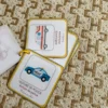 Porte-clés cartes de nomenclature inspiration pédagogie Montessori