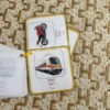Porte-clés cartes de nomenclature inspiration pédagogie Montessori