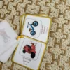 Porte-clés cartes de nomenclature inspiration pédagogie Montessori