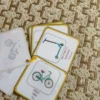 Porte-clés cartes de nomenclature inspiration pédagogie Montessori