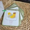 Porte-clés cartes de nomenclature inspiration pédagogie Montessori
