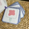 Porte-clés cartes de nomenclature inspiration pédagogie Montessori