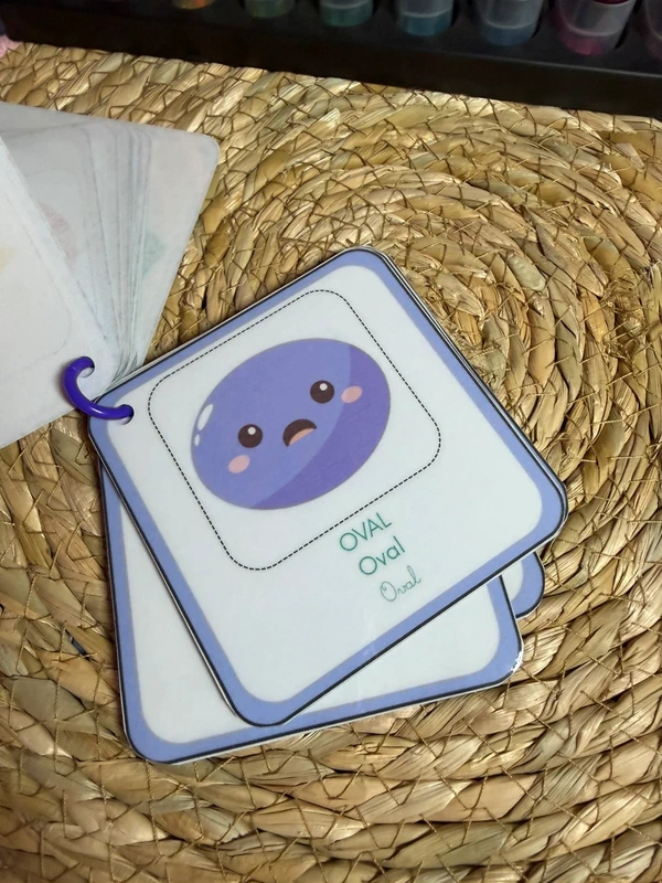 Porte-clés cartes de nomenclature inspiration pédagogie Montessori