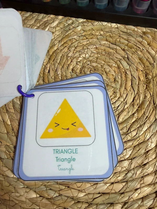 Porte-clés cartes de nomenclature inspiration pédagogie Montessori