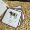 Porte-clés cartes de nomenclature inspiration pédagogie Montessori