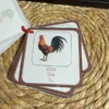Porte-clés cartes de nomenclature inspiration pédagogie Montessori