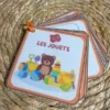 Porte-clés cartes de nomenclature inspiration pédagogie Montessori