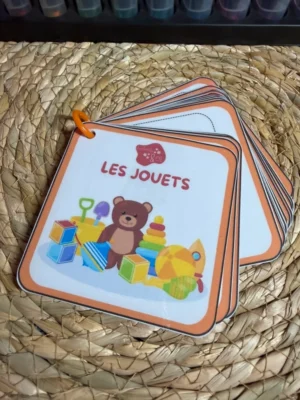 Porte-clés cartes de nomenclature inspiration pédagogie Montessori
