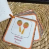 Porte-clés cartes de nomenclature inspiration pédagogie Montessori