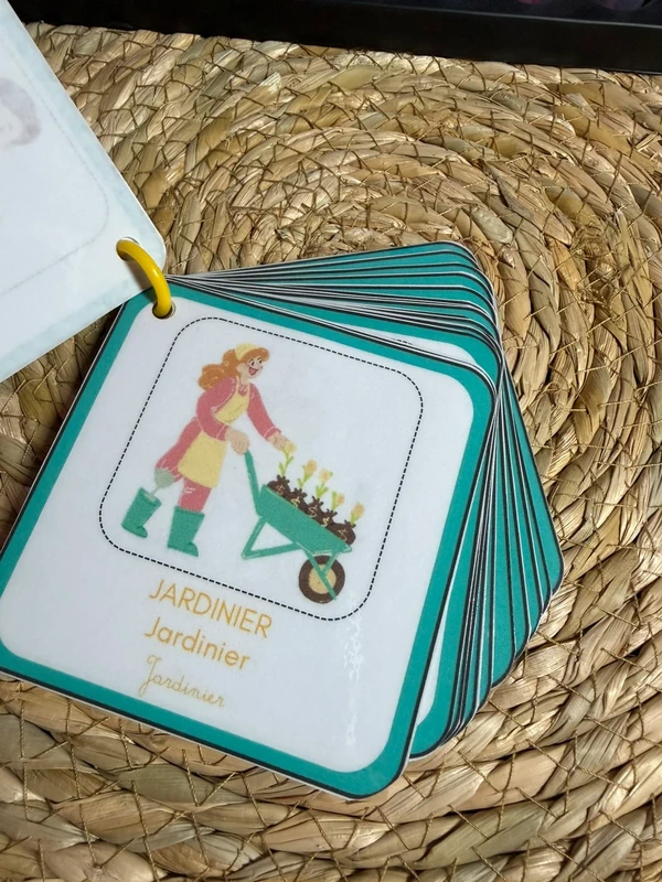 1774032435 (2) Porte-clés cartes de nomenclature inspiration pédagogie Montessori