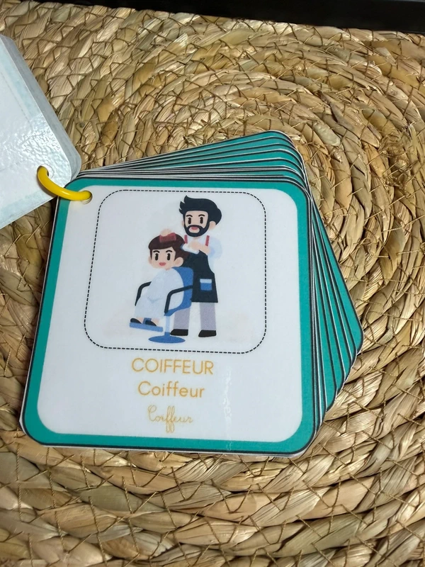 1774032435 (3) Porte-clés cartes de nomenclature inspiration pédagogie Montessori