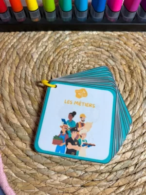 Porte-clés cartes de nomenclature inspiration pédagogie Montessori