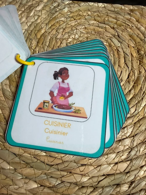 1774032435 (4) Porte-clés cartes de nomenclature inspiration pédagogie Montessori