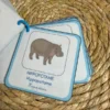 Porte-clés cartes de nomenclature inspiration pédagogie Montessori
