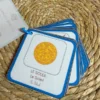Porte-clés cartes de nomenclature inspiration pédagogie Montessori