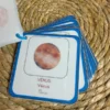 Porte-clés cartes de nomenclature inspiration pédagogie Montessori