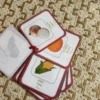 Porte-clés cartes de nomenclature inspiration pédagogie Montessori