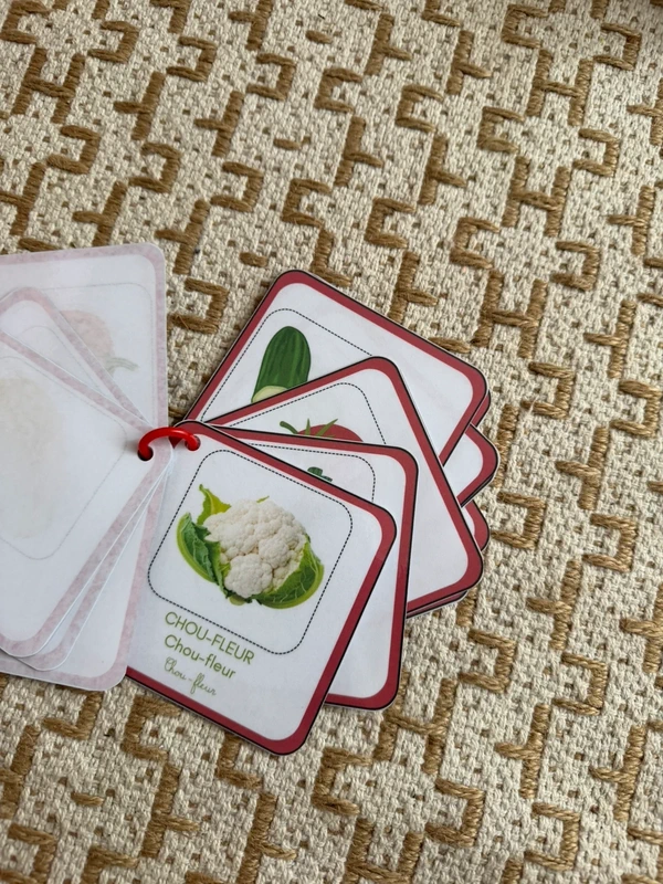 Porte-clés cartes de nomenclature inspiration pédagogie Montessori