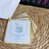 Porte-clés cartes de nomenclature inspiration pédagogie Montessori