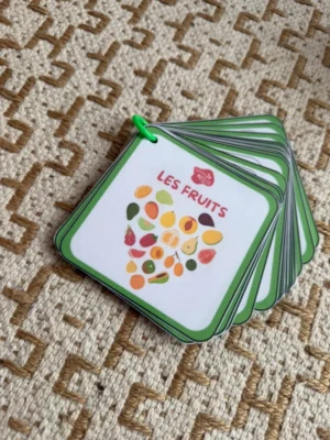Porte-clés cartes de nomenclature inspiration pédagogie Montessori