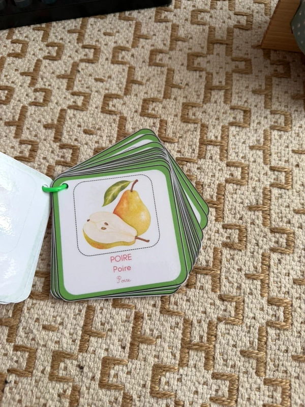 Porte-clés cartes de nomenclature inspiration pédagogie Montessori