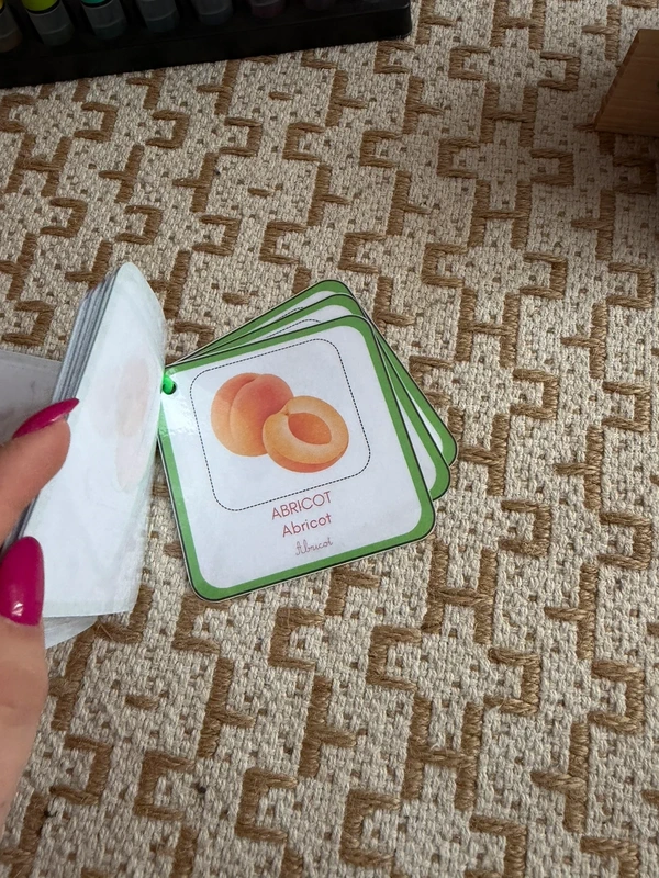 Porte-clés cartes de nomenclature inspiration pédagogie Montessori