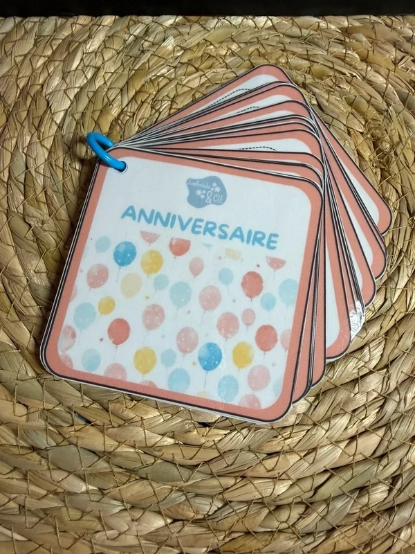 1774554890 (1) Porte-clés cartes de nomenclature inspiration pédagogie Montessori