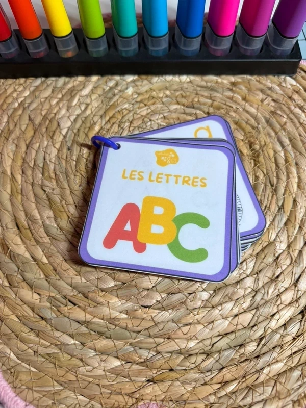Porte-clés cartes de nomenclature inspiration pédagogie Montessori