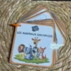 Porte-clés cartes de nomenclature inspiration pédagogie Montessori