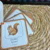 Porte-clés cartes de nomenclature inspiration pédagogie Montessori
