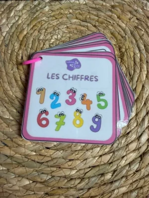 Porte-clés cartes de nomenclature inspiration pédagogie Montessori