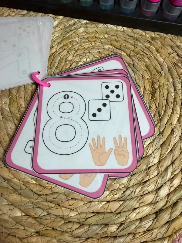 Porte-clés cartes de nomenclature inspiration pédagogie Montessori