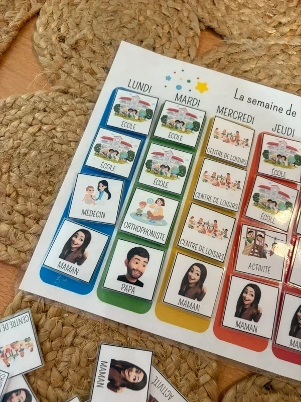 1766915134 (3) Semainier à scratch Enfant - "Ma Semaine" (Éveil & Autonomie)