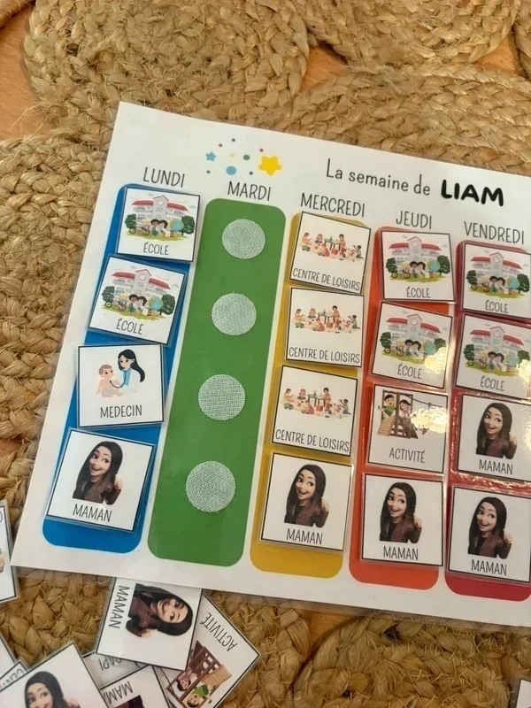 1766915134 (4) Semainier à scratch Enfant - "Ma Semaine" (Éveil & Autonomie)