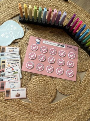 Tableau de récompenses avec tickets