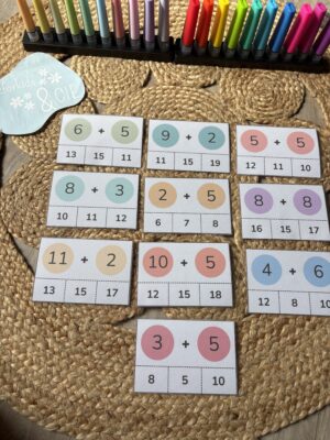 Cartes calculs additions
