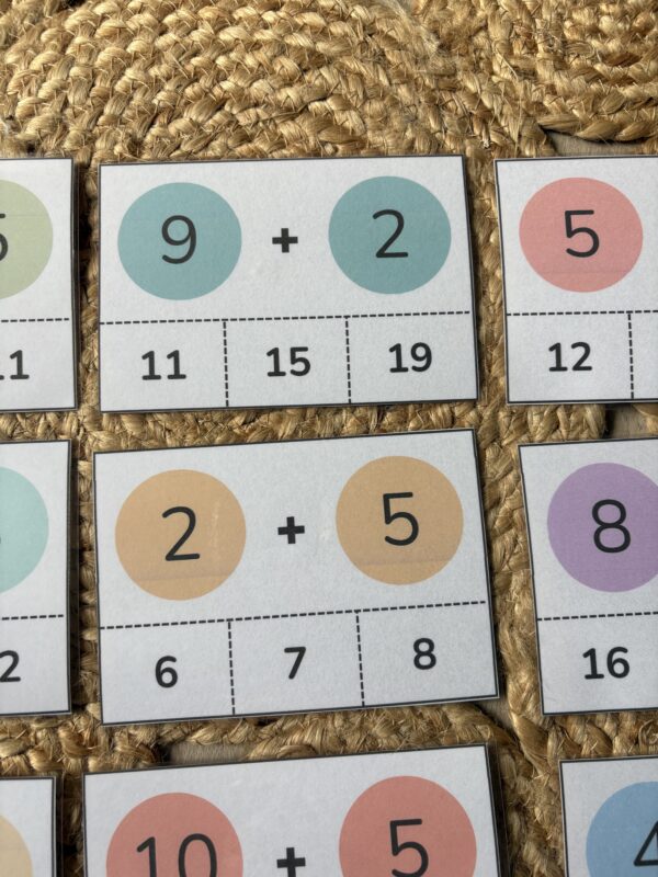 Cartes calculs additions