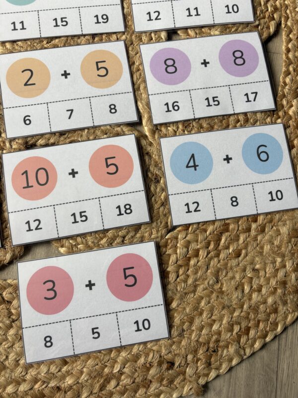 Cartes calculs additions