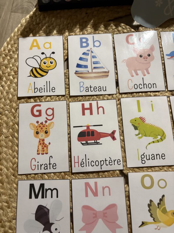 Cartes éducatives alphabet