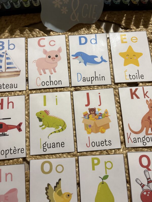 Cartes éducatives alphabet