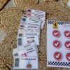 Tableau de récompenses avec tickets