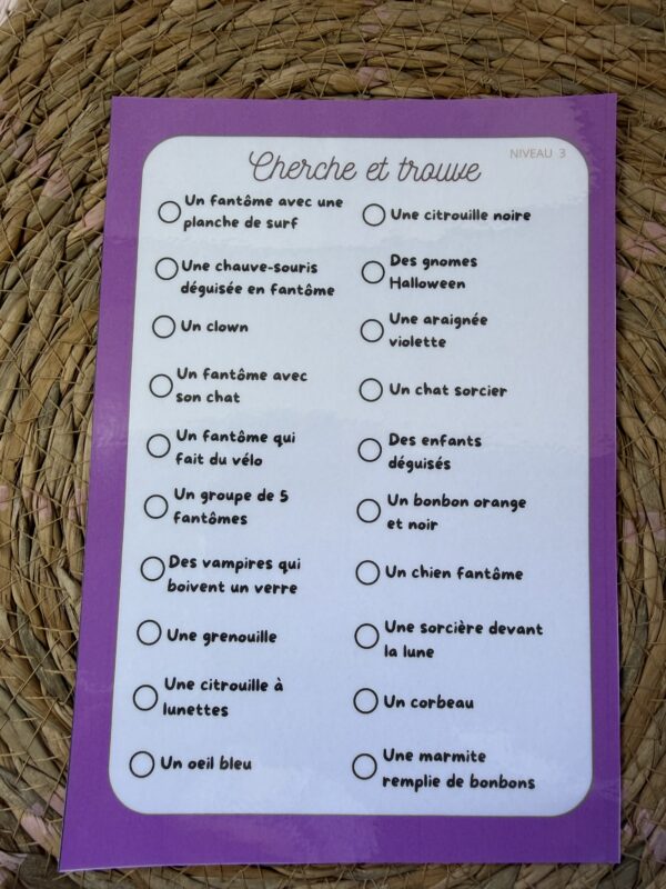 Cherche et trouve Halloween